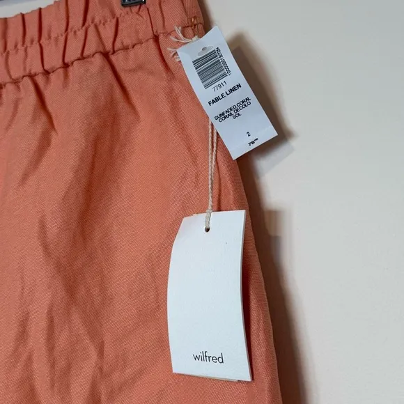 Wilfred Fable Linen Shorts Size 2