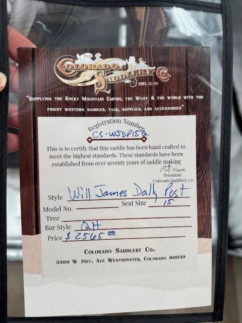 Will James Dally Post 15 QH