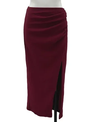 Wine Red Skirt