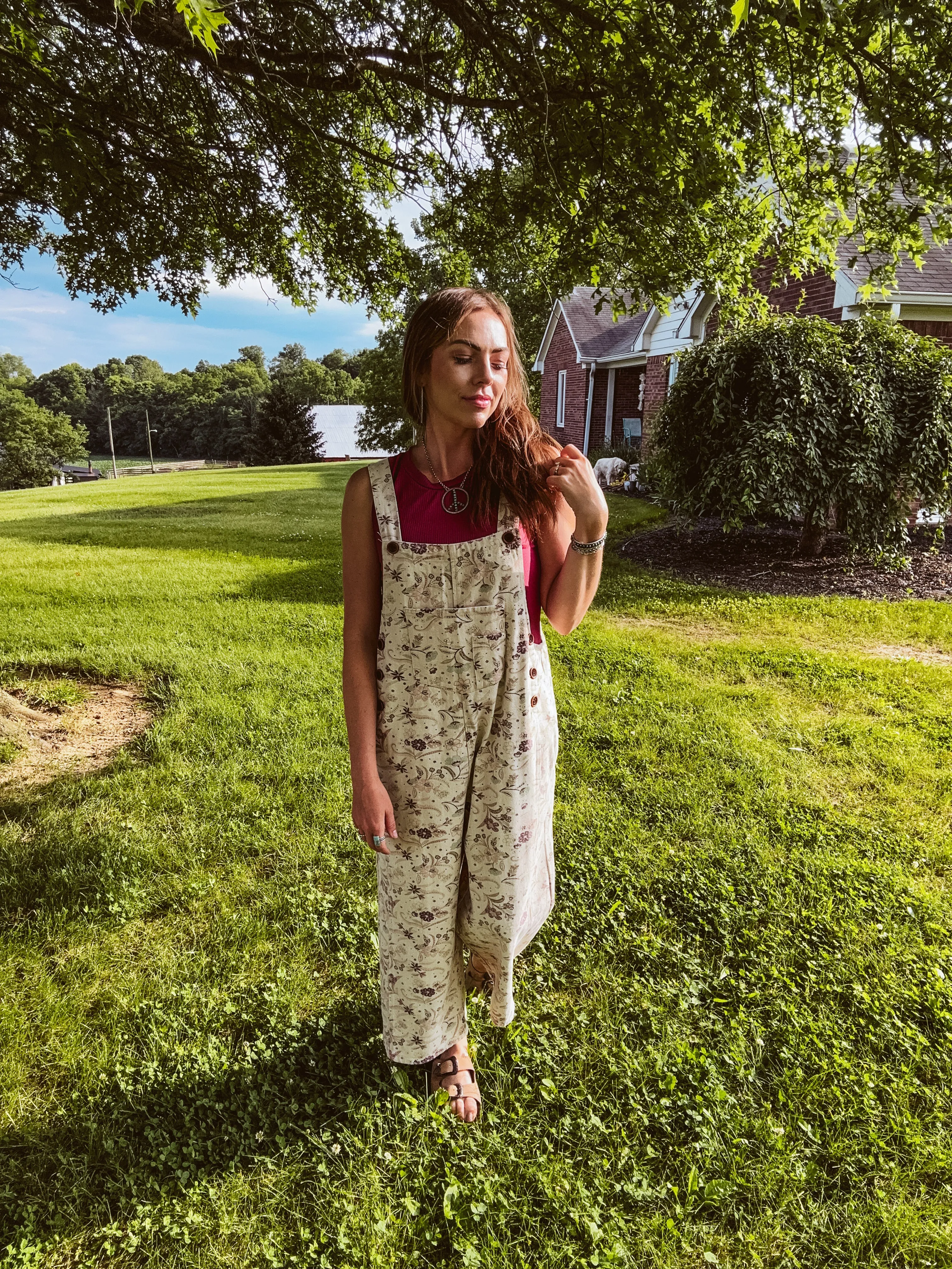 Wine Ribbed Round Neck Tank