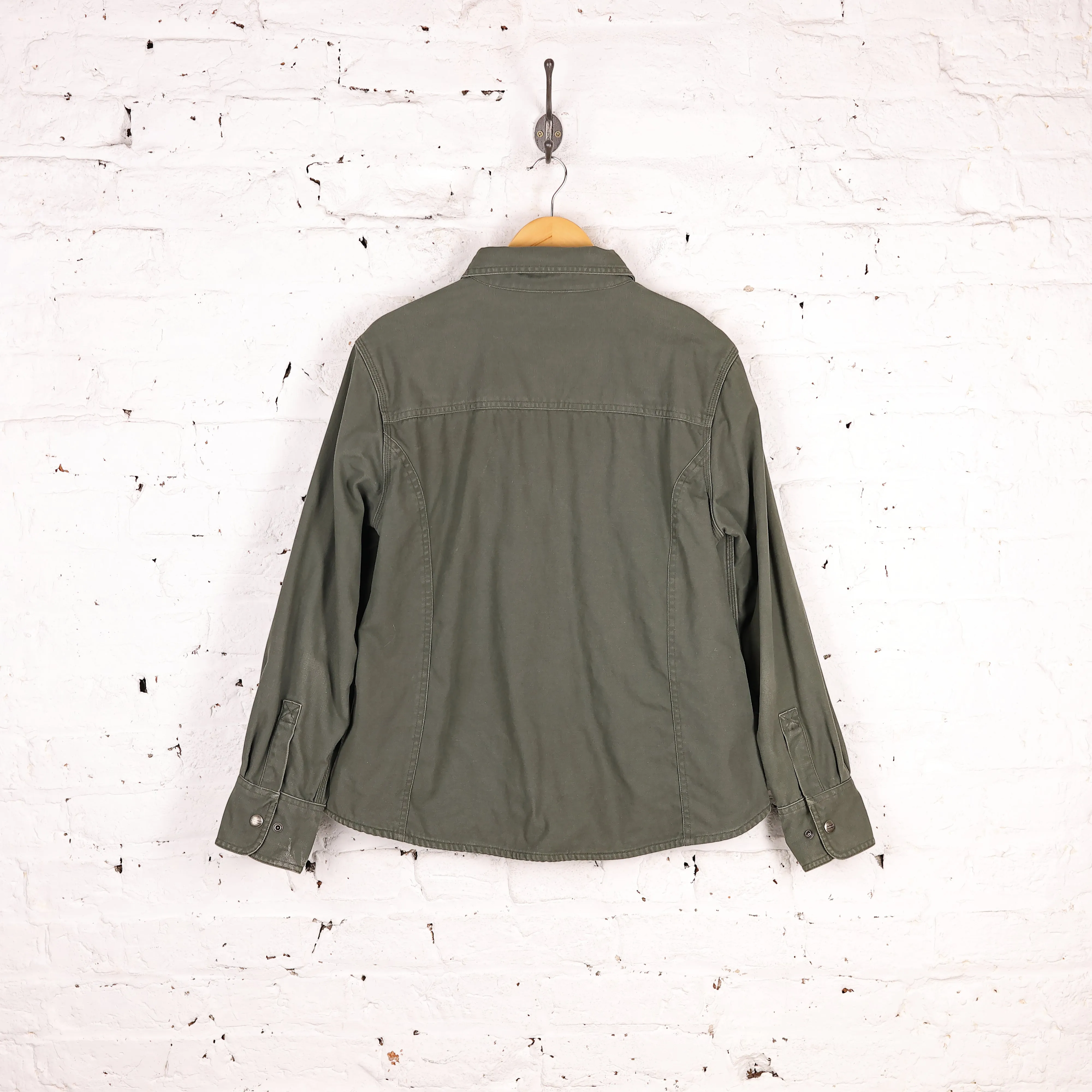 Women's Carhartt Lined Over Shirt Fitted Jacket - Green - Women's L