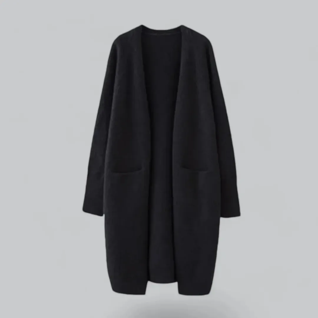 Women's Casual Open Front Cardigan | Long