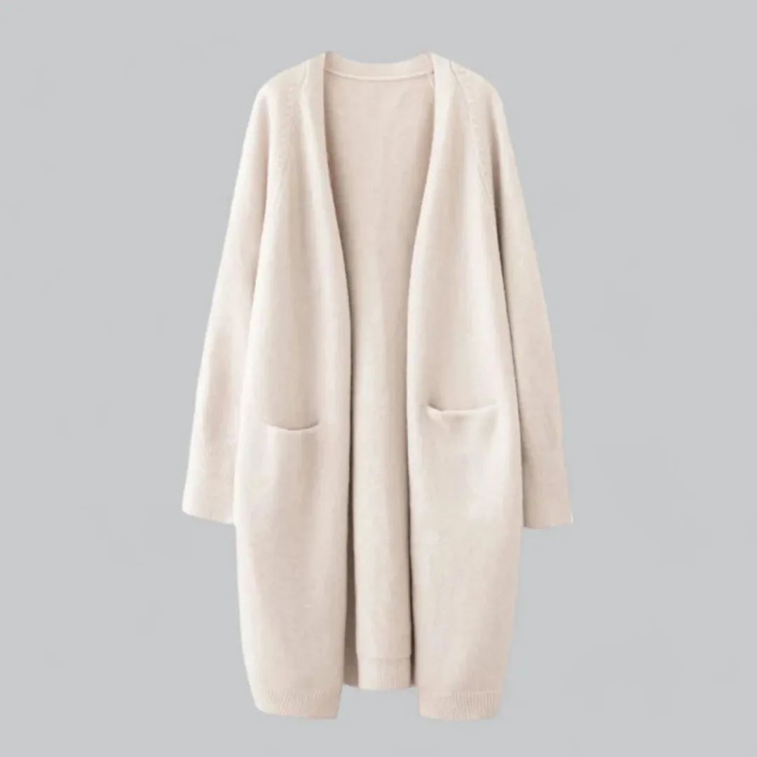 Women's Casual Open Front Cardigan | Long