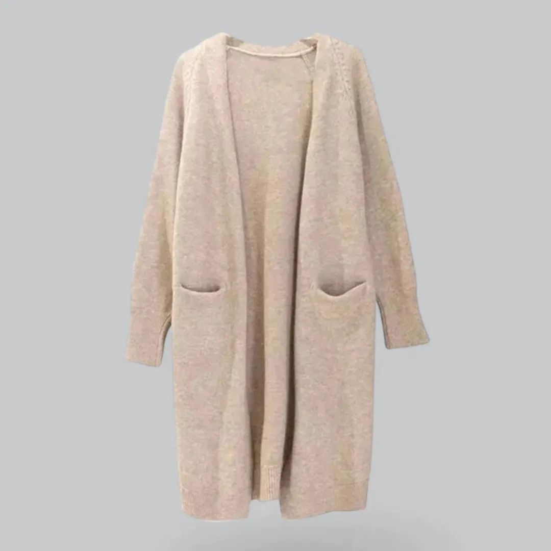 Women's Casual Open Front Cardigan | Long