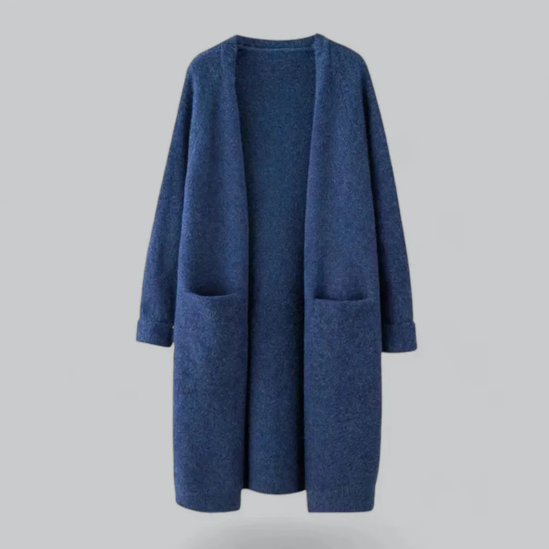 Women's Casual Open Front Cardigan | Long