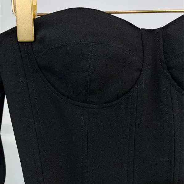 Women's Fashion Casual Solid Colour Corset Top