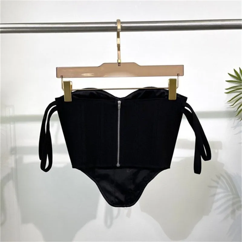 Women's Fashion Casual Solid Colour Corset Top