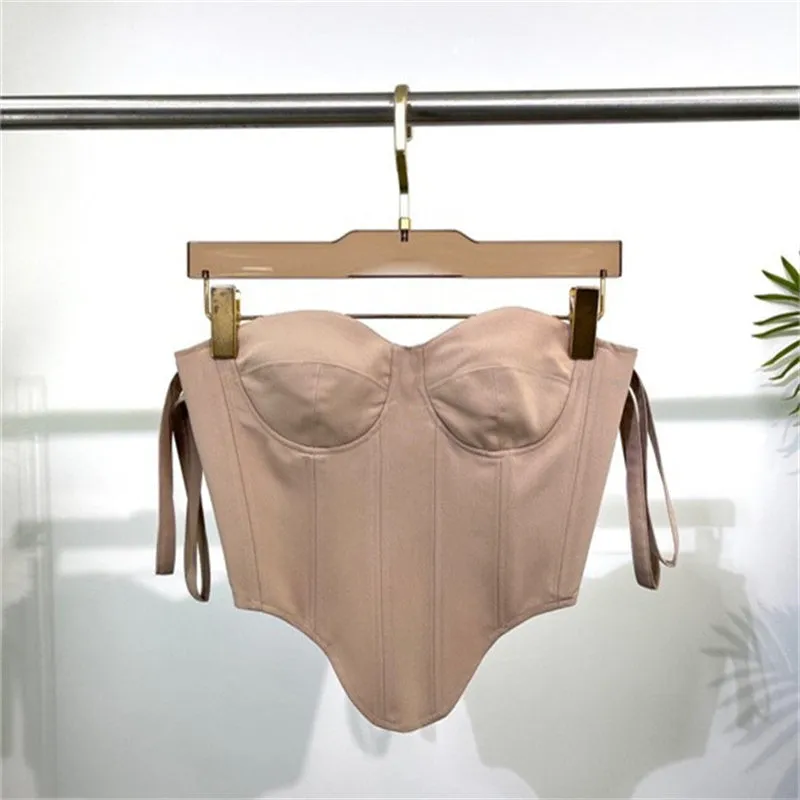 Women's Fashion Casual Solid Colour Corset Top