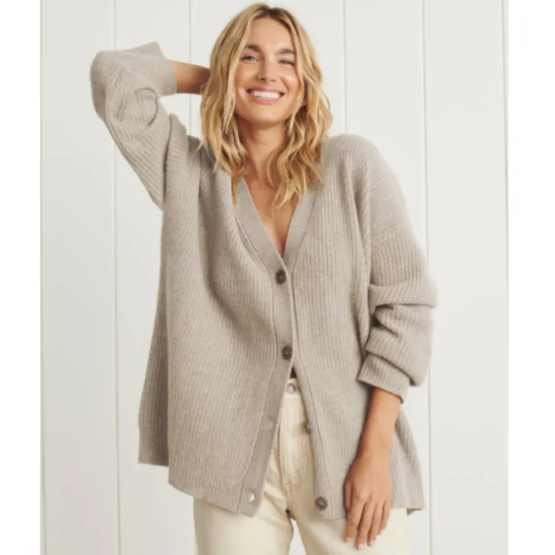 Women's Knitted Warm V Neck Cardigan | Oversized