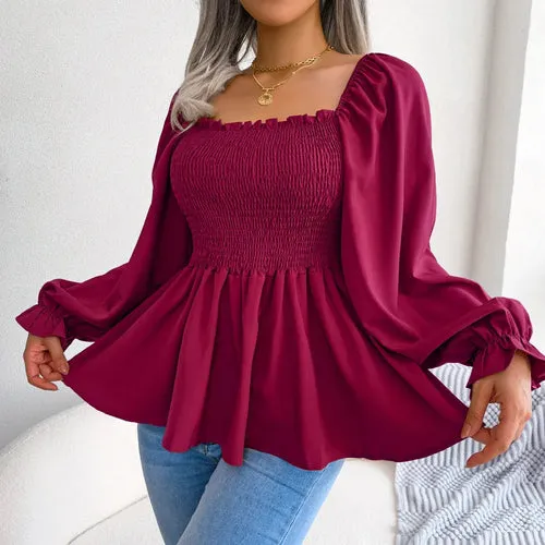 Women's Loose Fit Chiffon Blouse