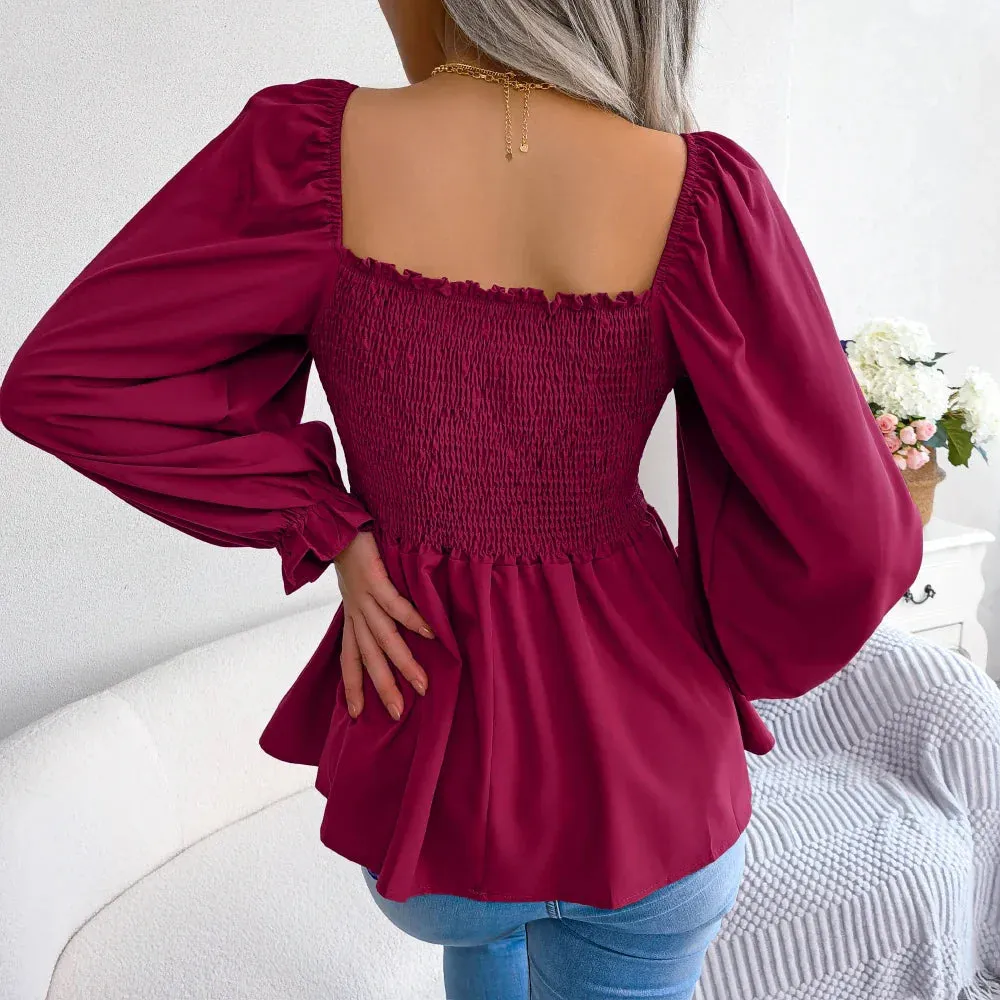 Women's Loose Fit Chiffon Blouse