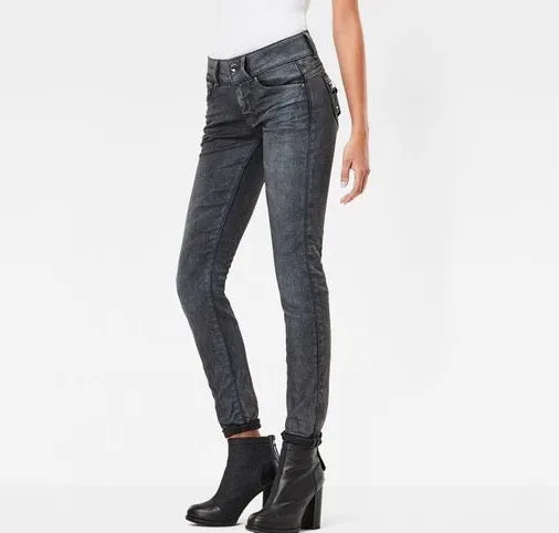 Women's MIDGE CODY MID SKINNY Denim Dark Aged Cobler Jeans