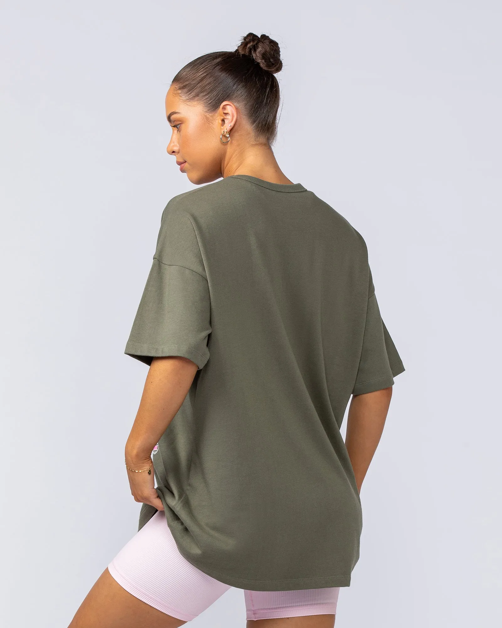 Womens Off-Leash Oversized Tee - Ivy