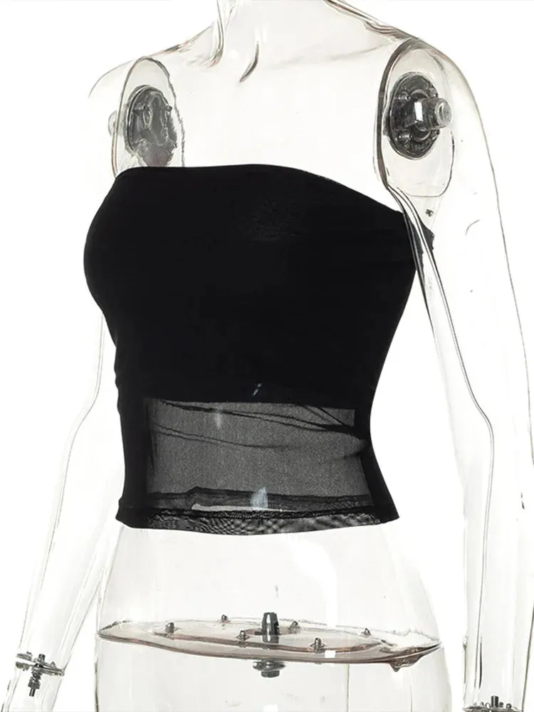 Women's Sexy Sleeveless Off Shoulder Tube Top