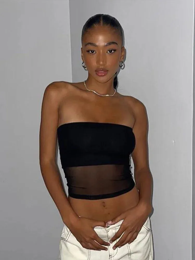 Women's Sexy Sleeveless Off Shoulder Tube Top