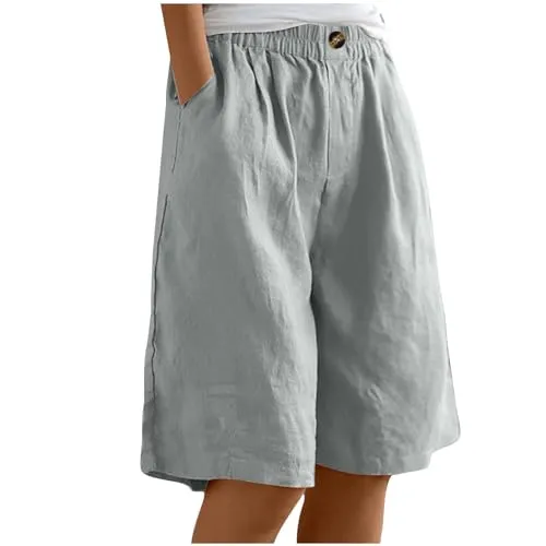 Womens Shorts Casual High Waisted Chino Butt Lift Lightweight Stretch Casual Golf Shorts with Pockets Today Deals Prime Haul Store Clearance Outlet