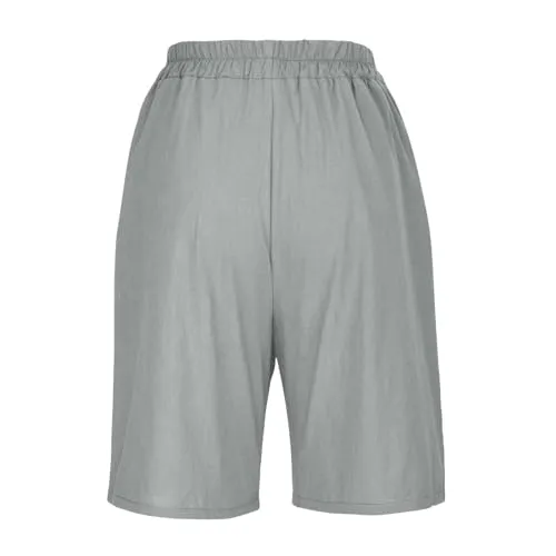 Womens Shorts Casual High Waisted Chino Butt Lift Lightweight Stretch Casual Golf Shorts with Pockets Today Deals Prime Haul Store Clearance Outlet