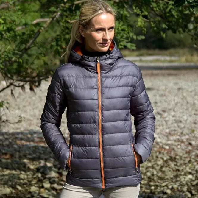 Women's snow bird hooded jacket