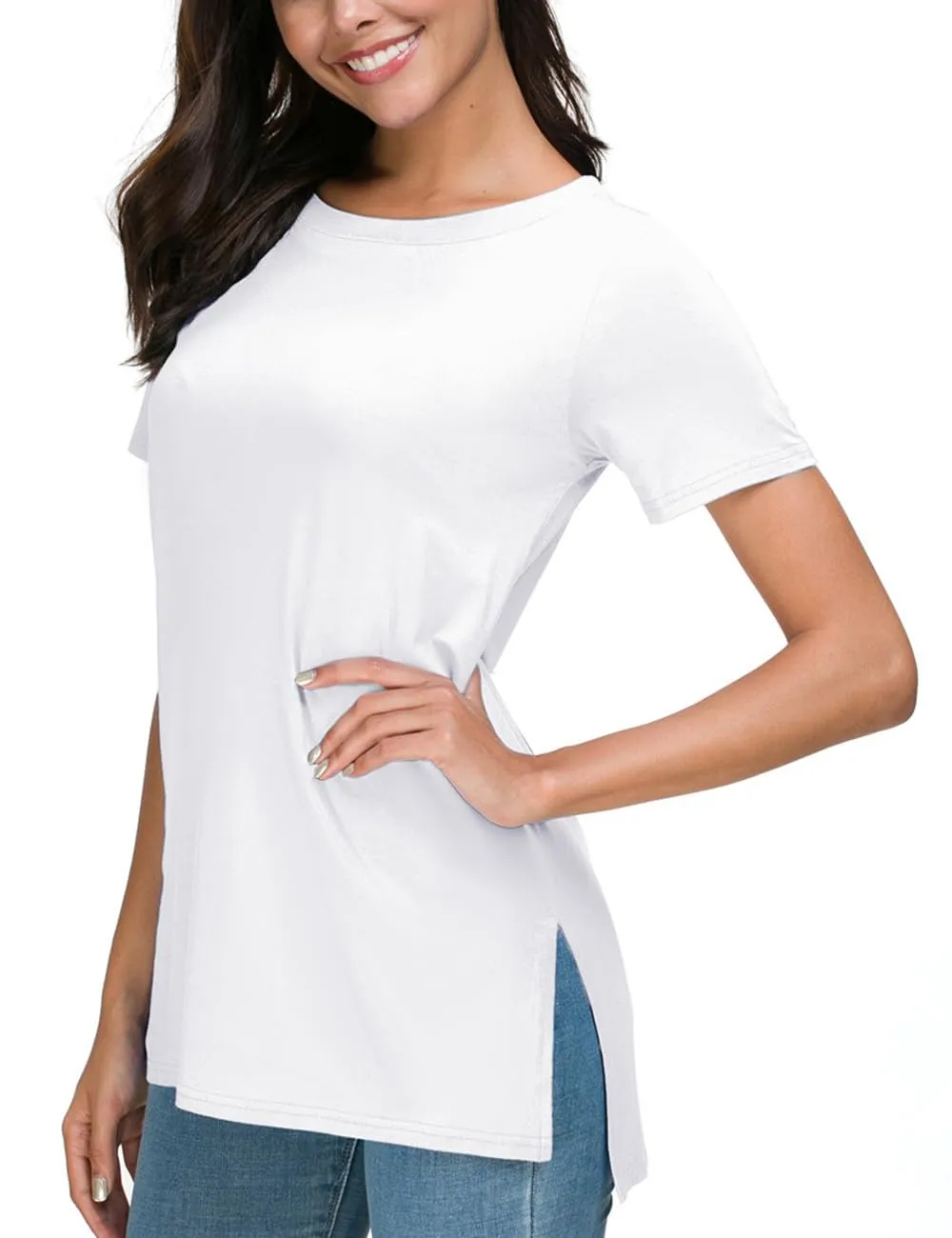 Women's Summer Casual Side Slit T-Shirt (Buy 3 Free Shipping)