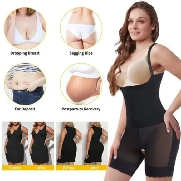 WOMEN'S Waist Trainer Bodysuit, Butt Lifter Panty