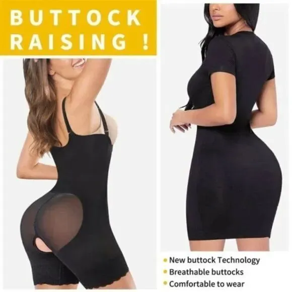 WOMEN'S Waist Trainer Bodysuit, Butt Lifter Panty