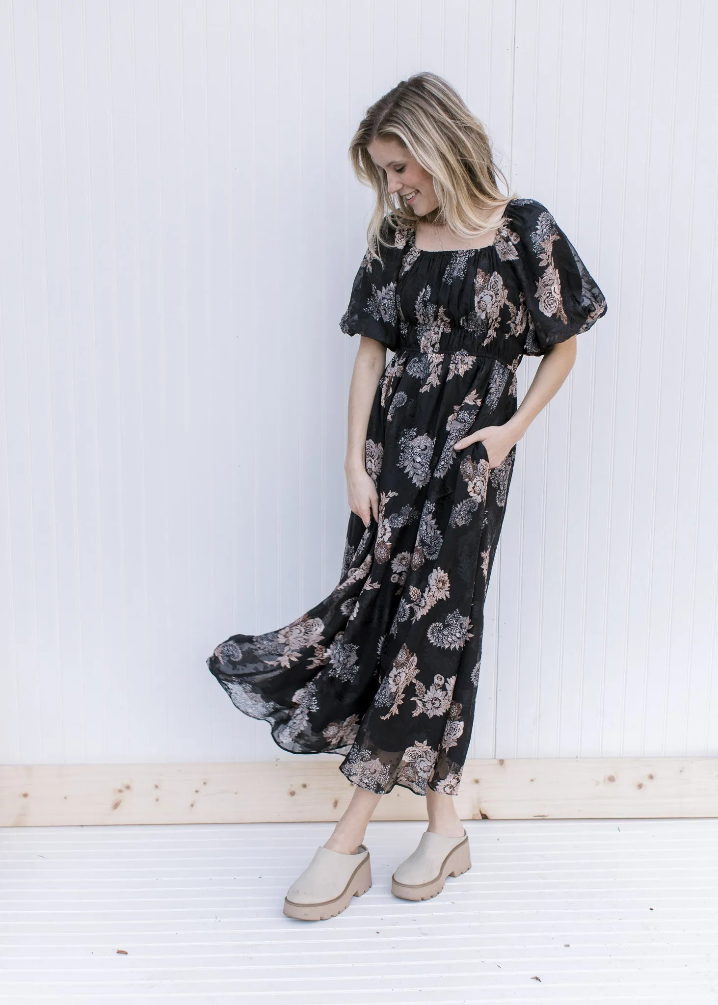 X Glowing Black Dress