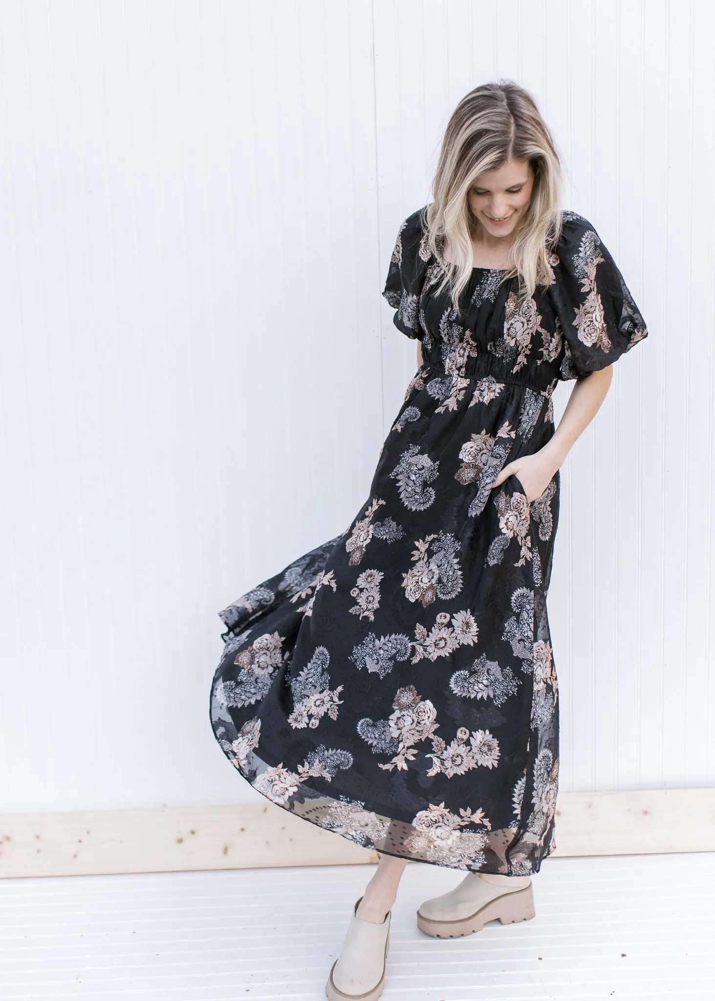 X Glowing Black Dress
