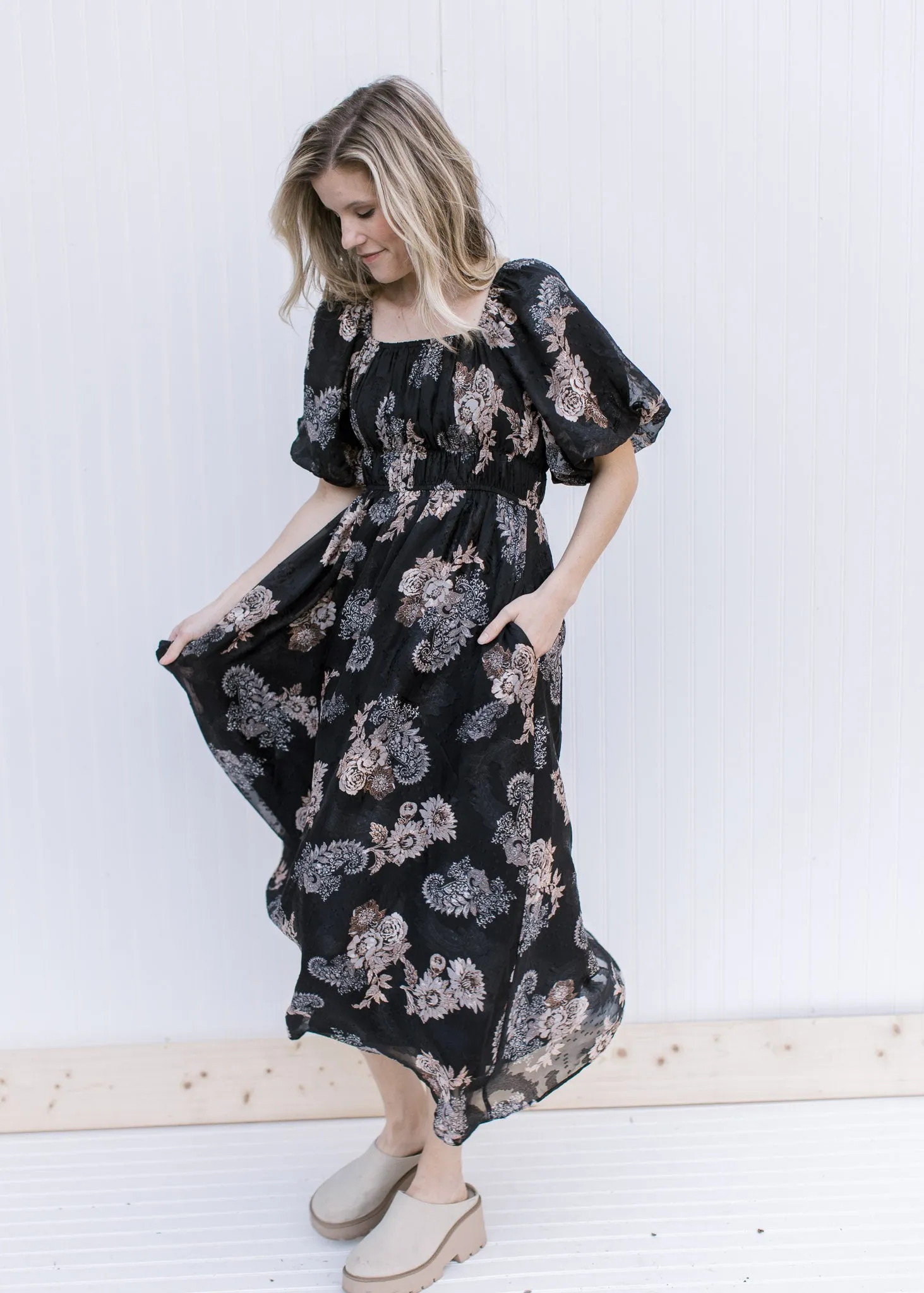 X Glowing Black Dress