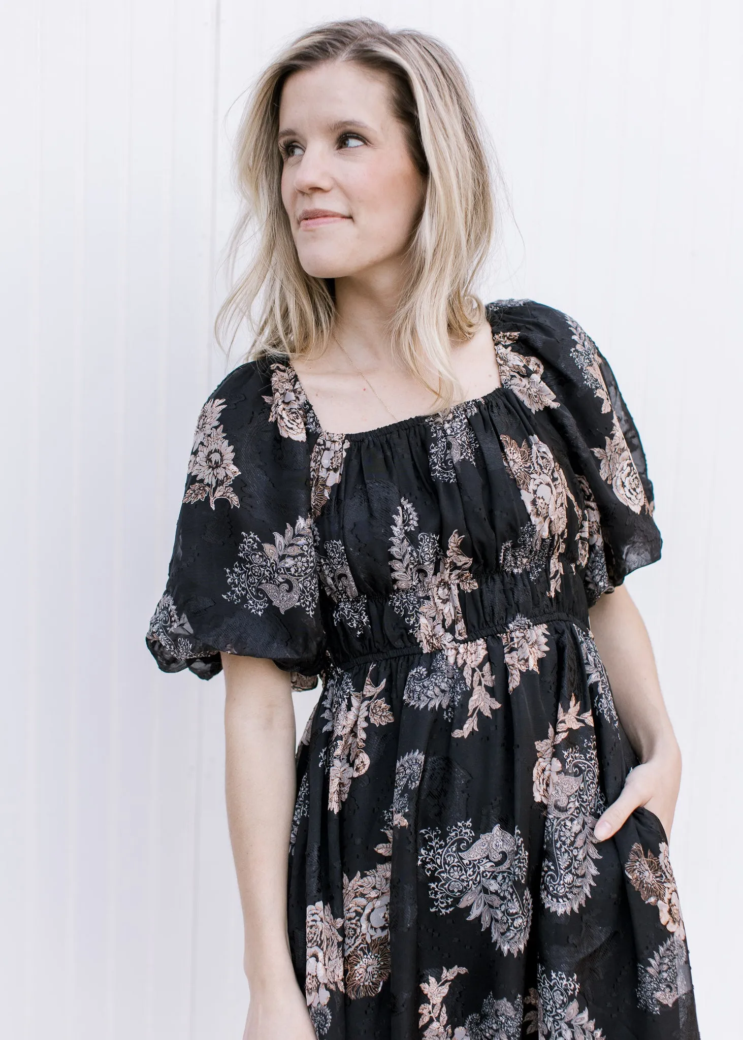 X Glowing Black Dress