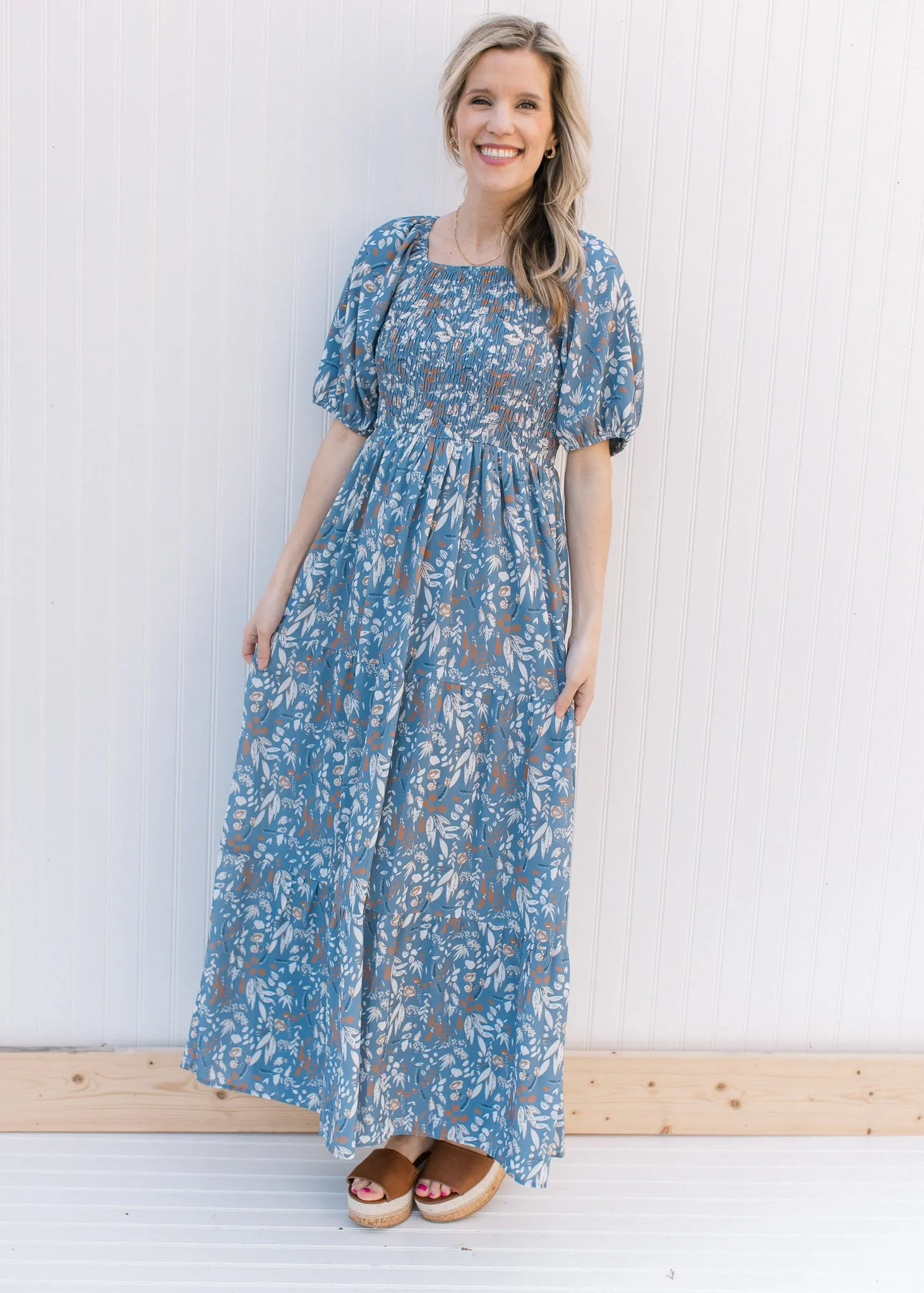 X Indigo Floral Dress