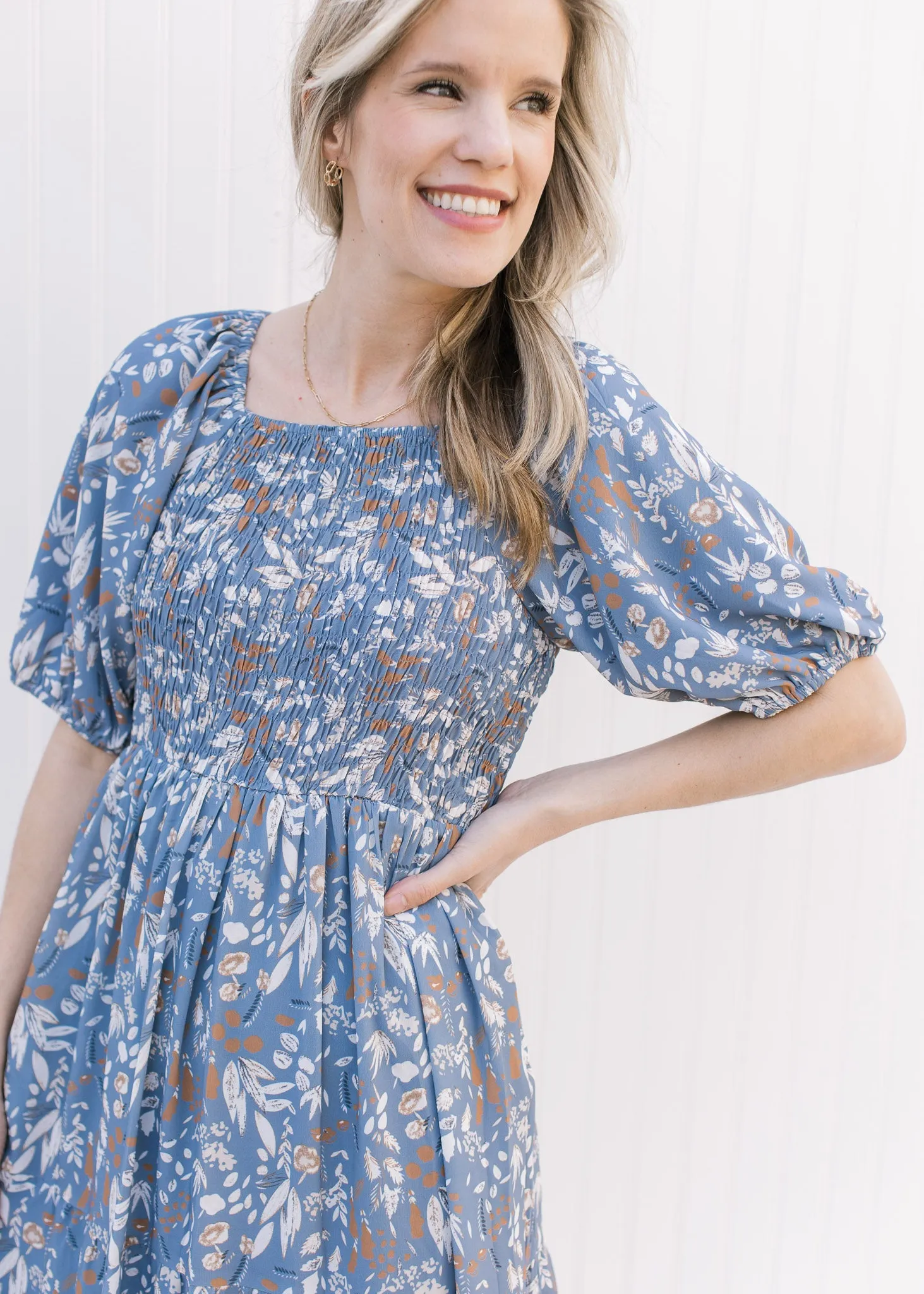 X Indigo Floral Dress