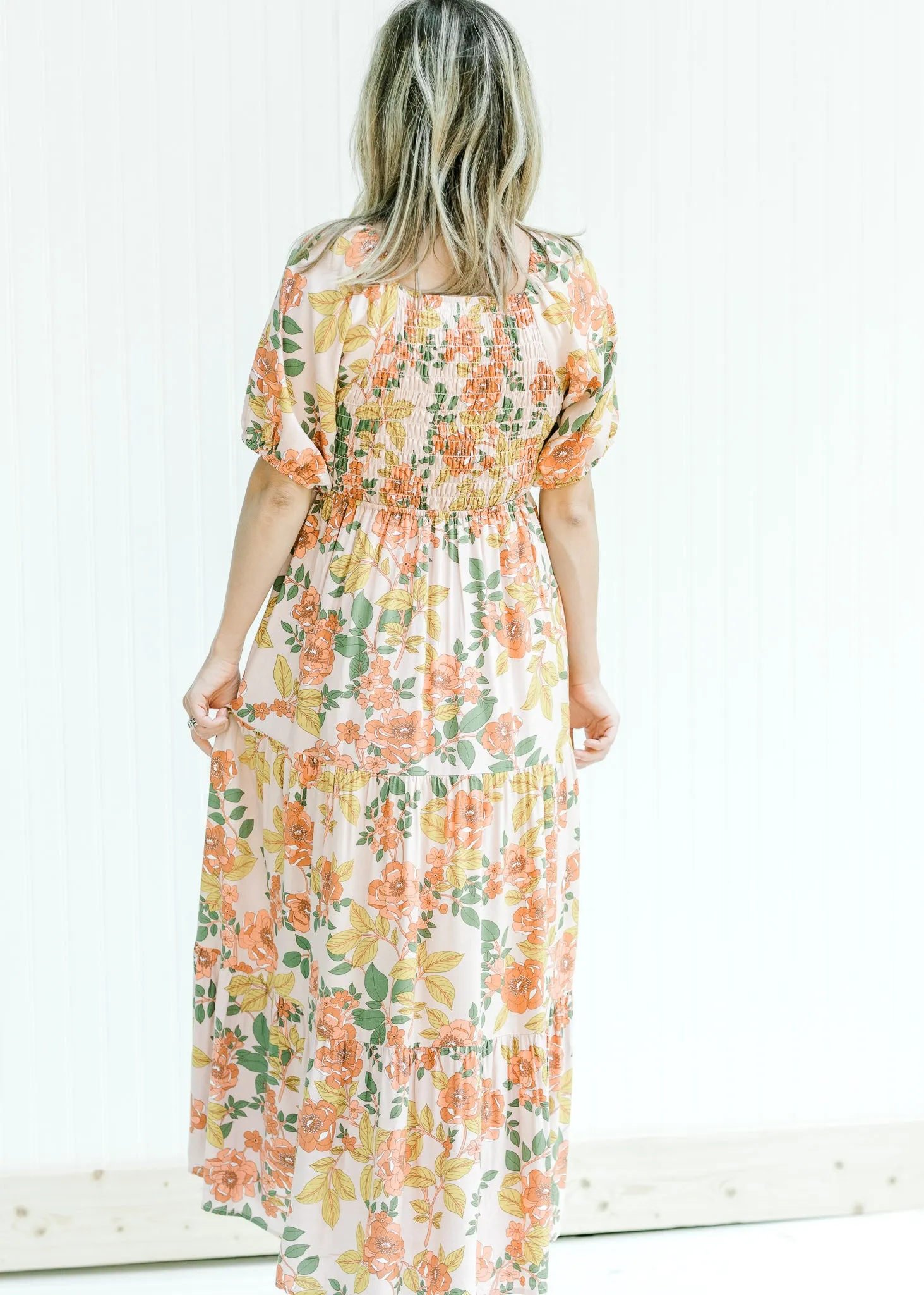 X Indy Retro Pink Floral Dress