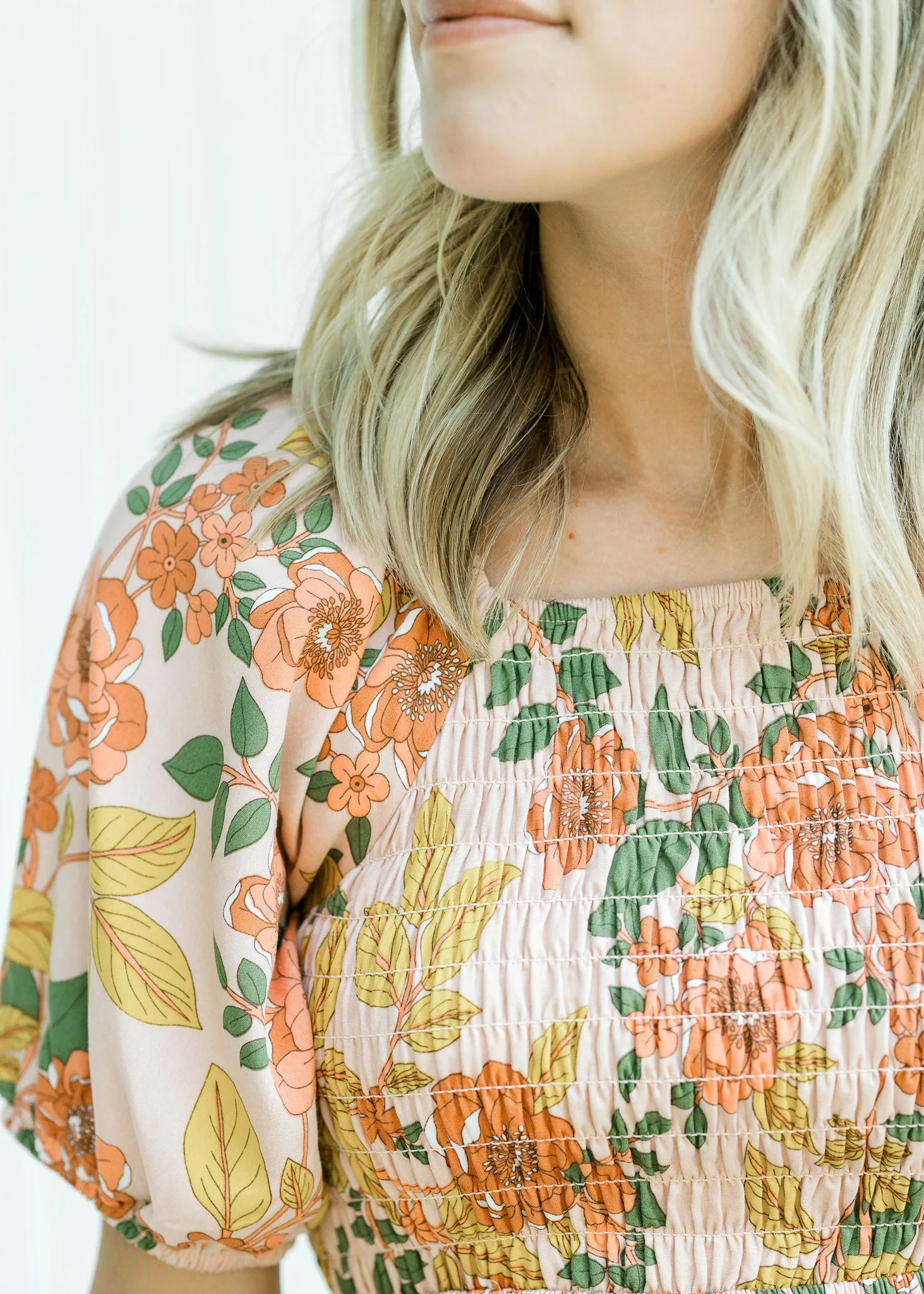 X Indy Retro Pink Floral Dress
