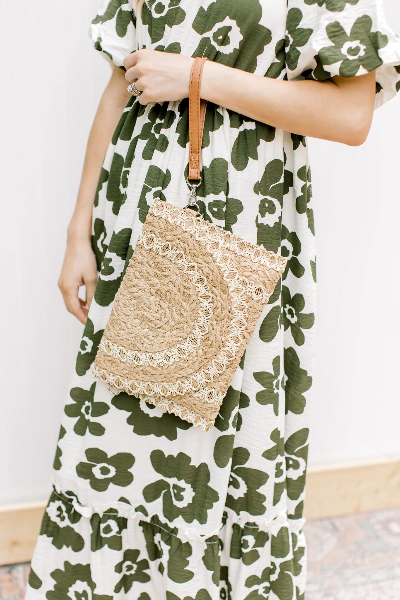 X Olive Flowers Dress