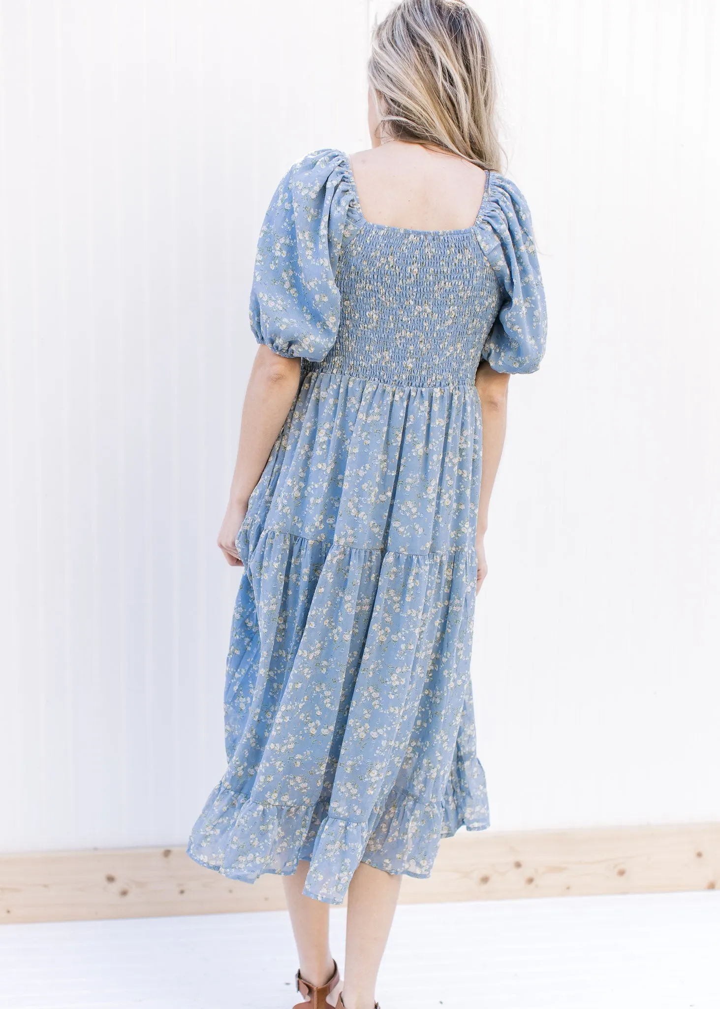 X Poppy Blue Floral Dress