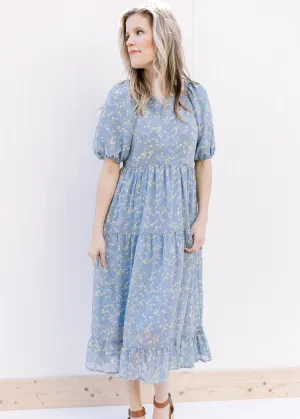 X Poppy Blue Floral Dress