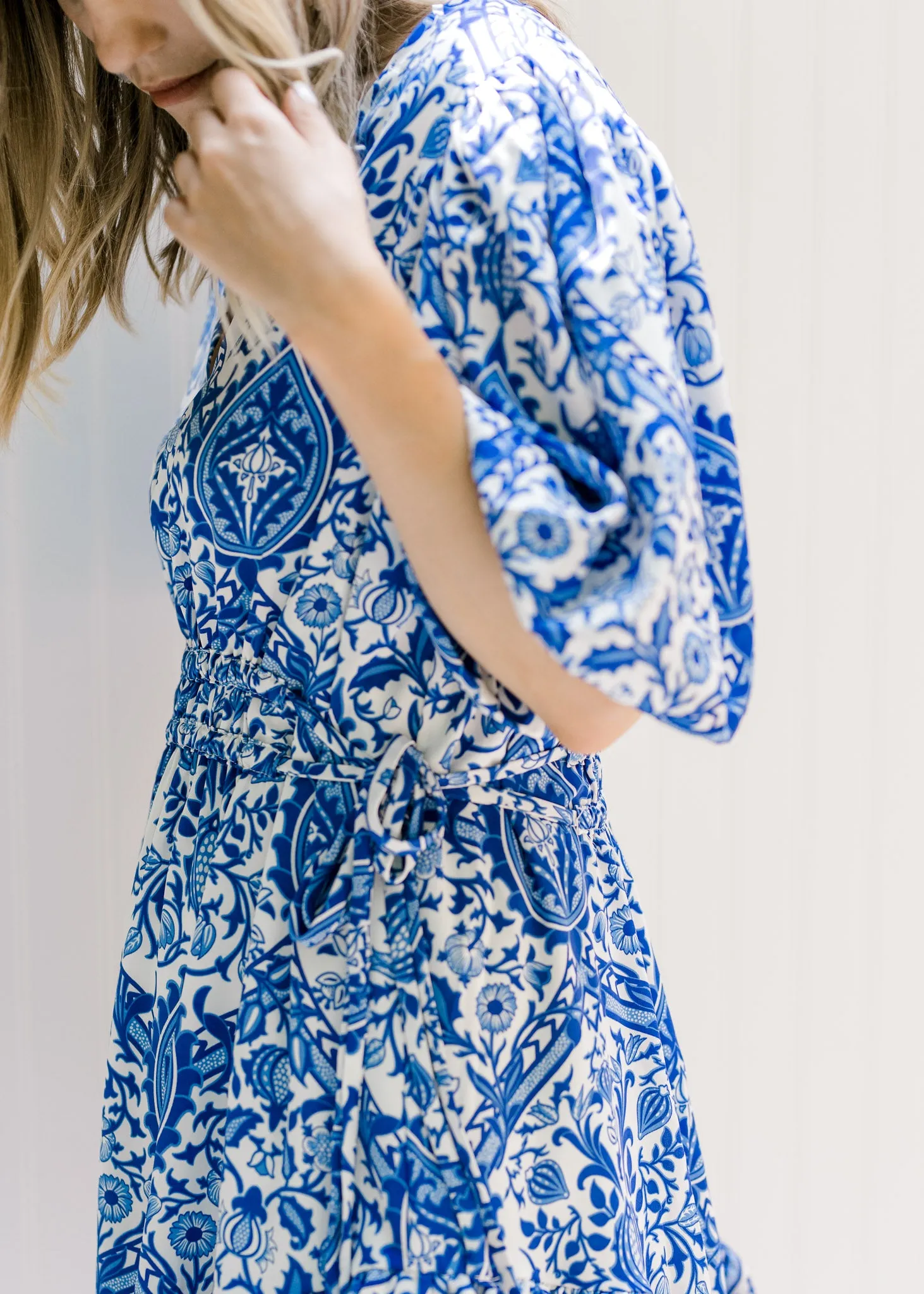 X Porcelain Blue and White Dress