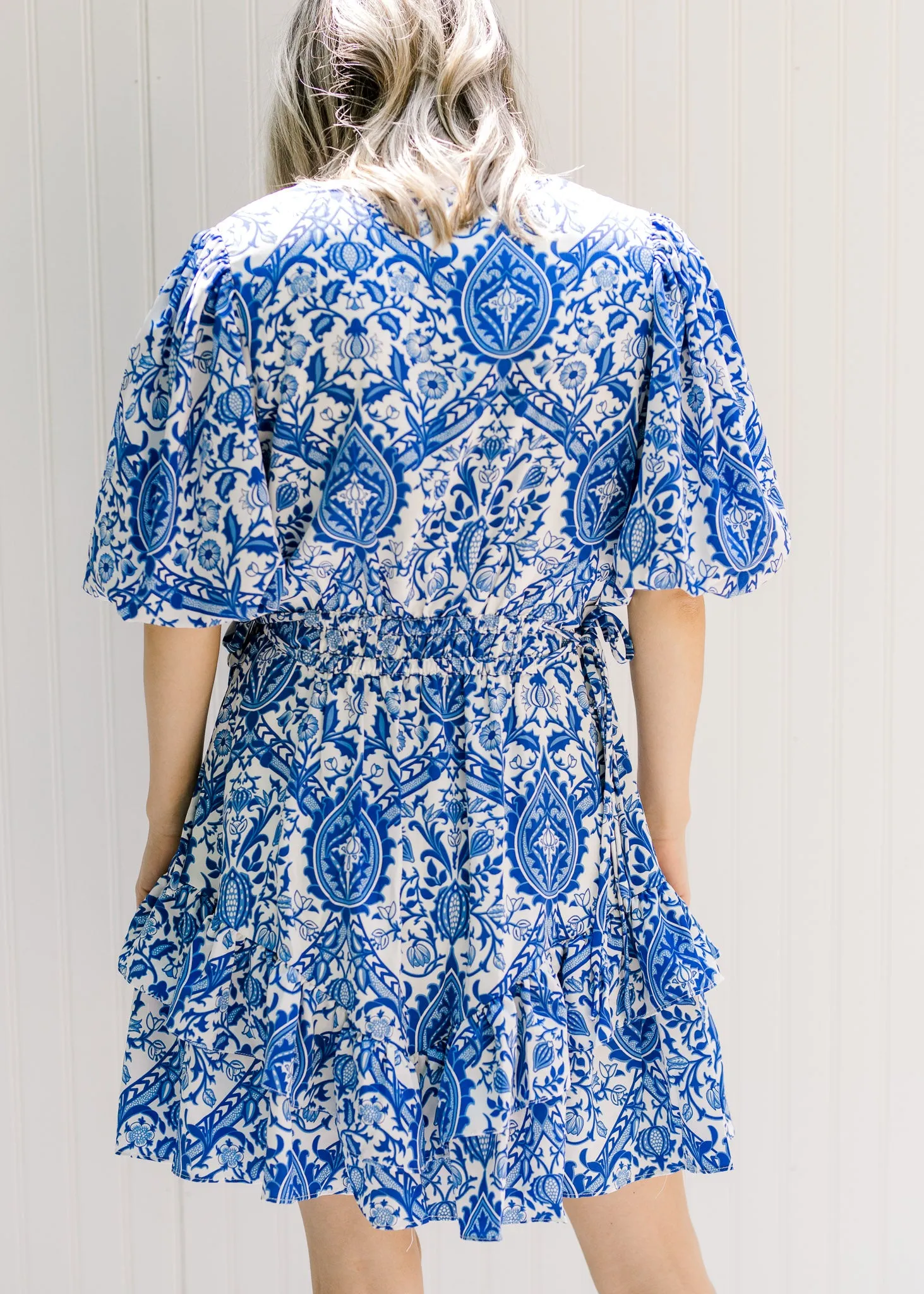 X Porcelain Blue and White Dress