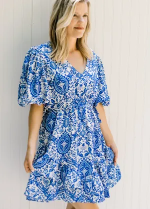X Porcelain Blue and White Dress