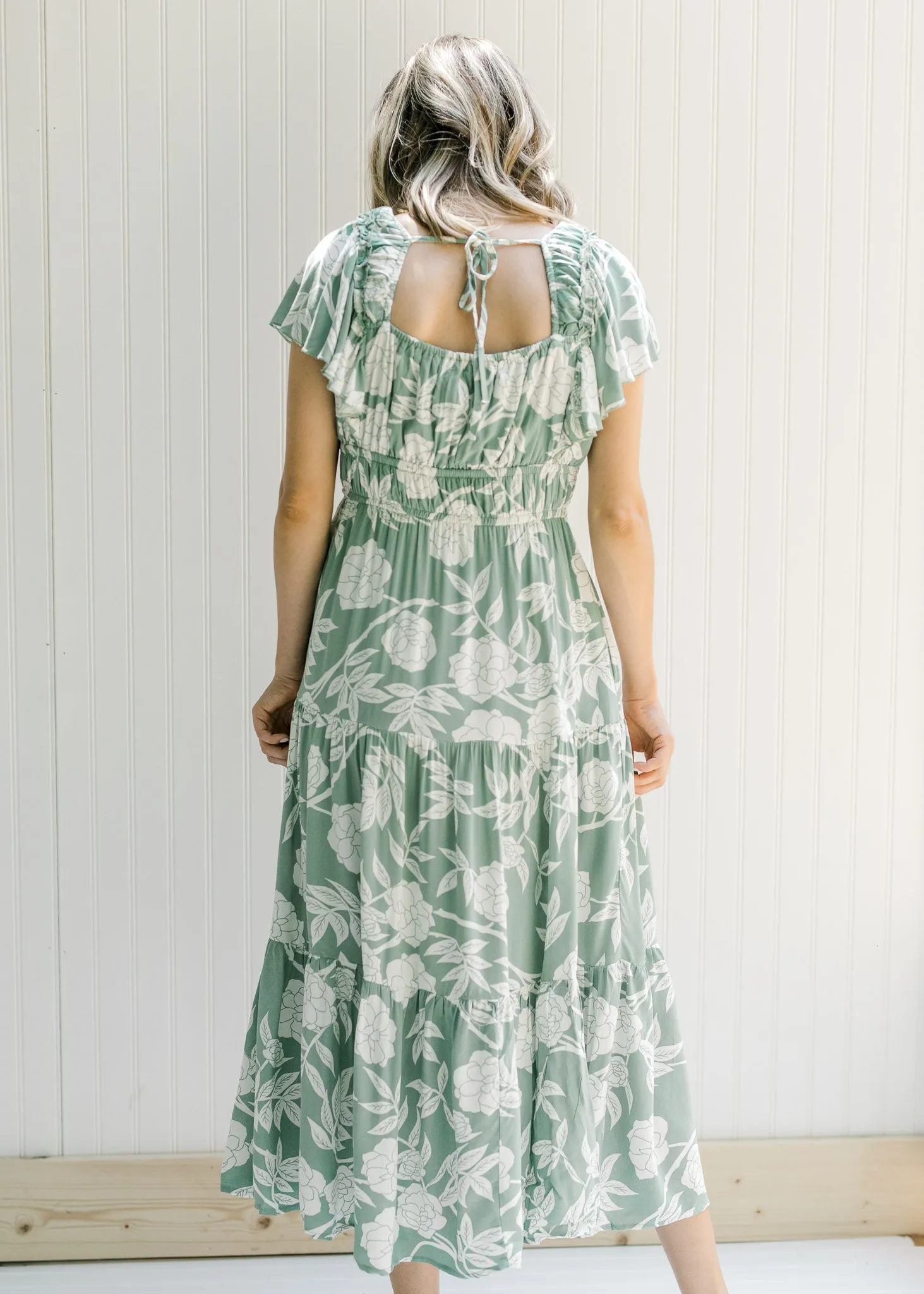 X Ruffles Ruched Maxi