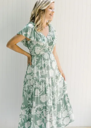 X Ruffles Ruched Maxi