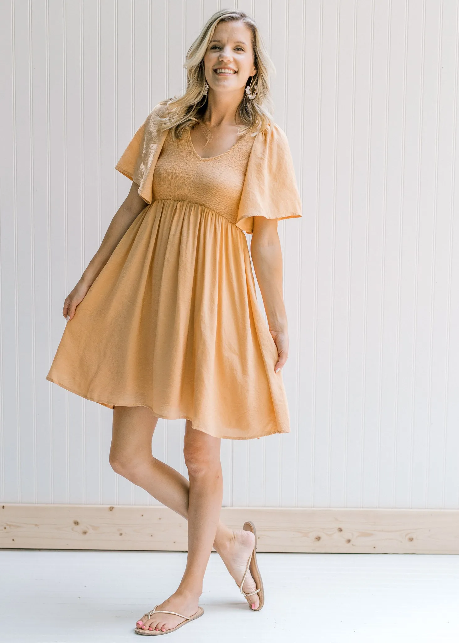 X Summer Salmon Dress