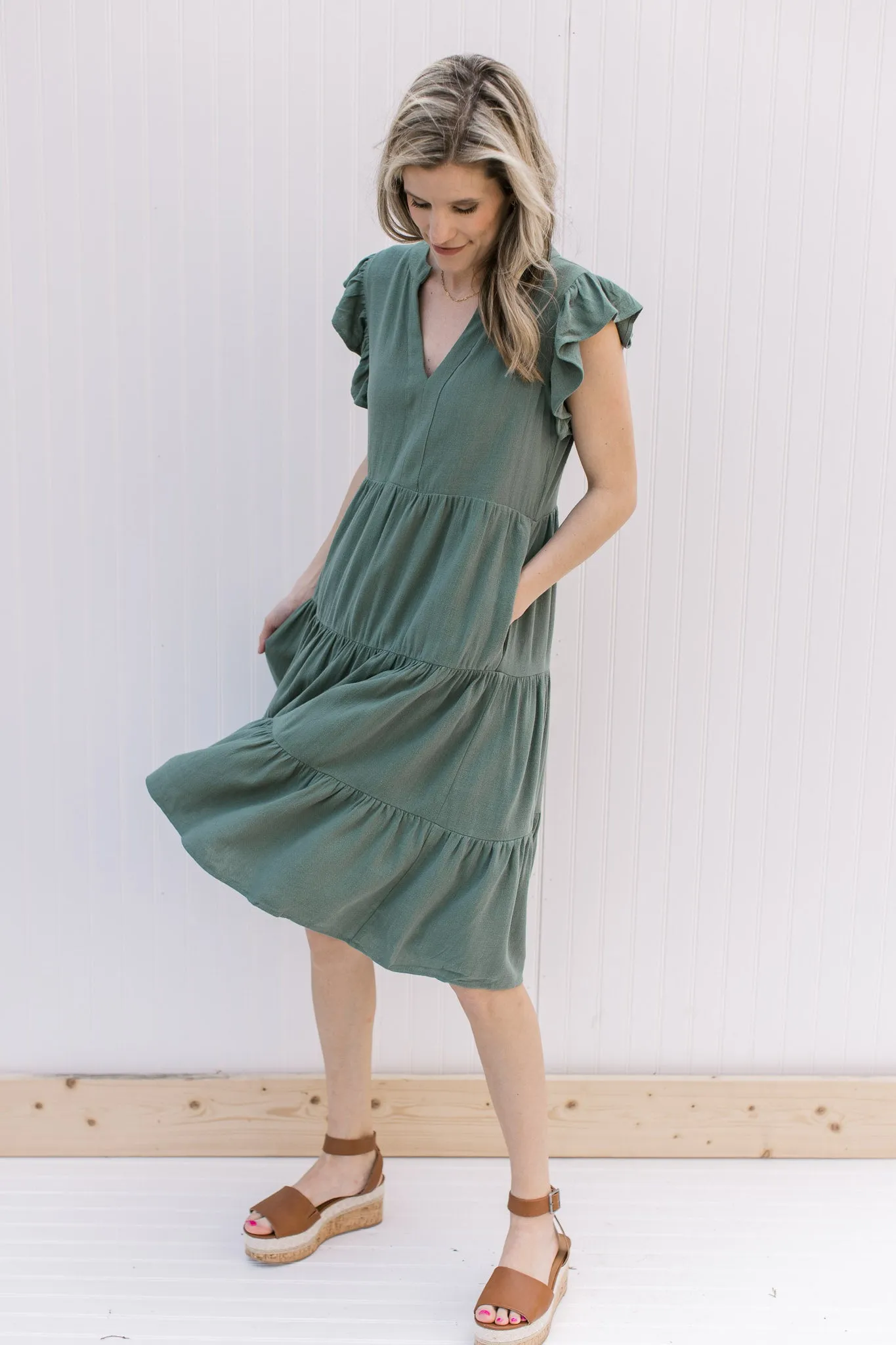 X Tara Green Dress