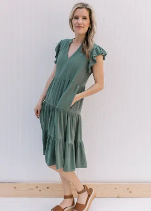 X Tara Green Dress