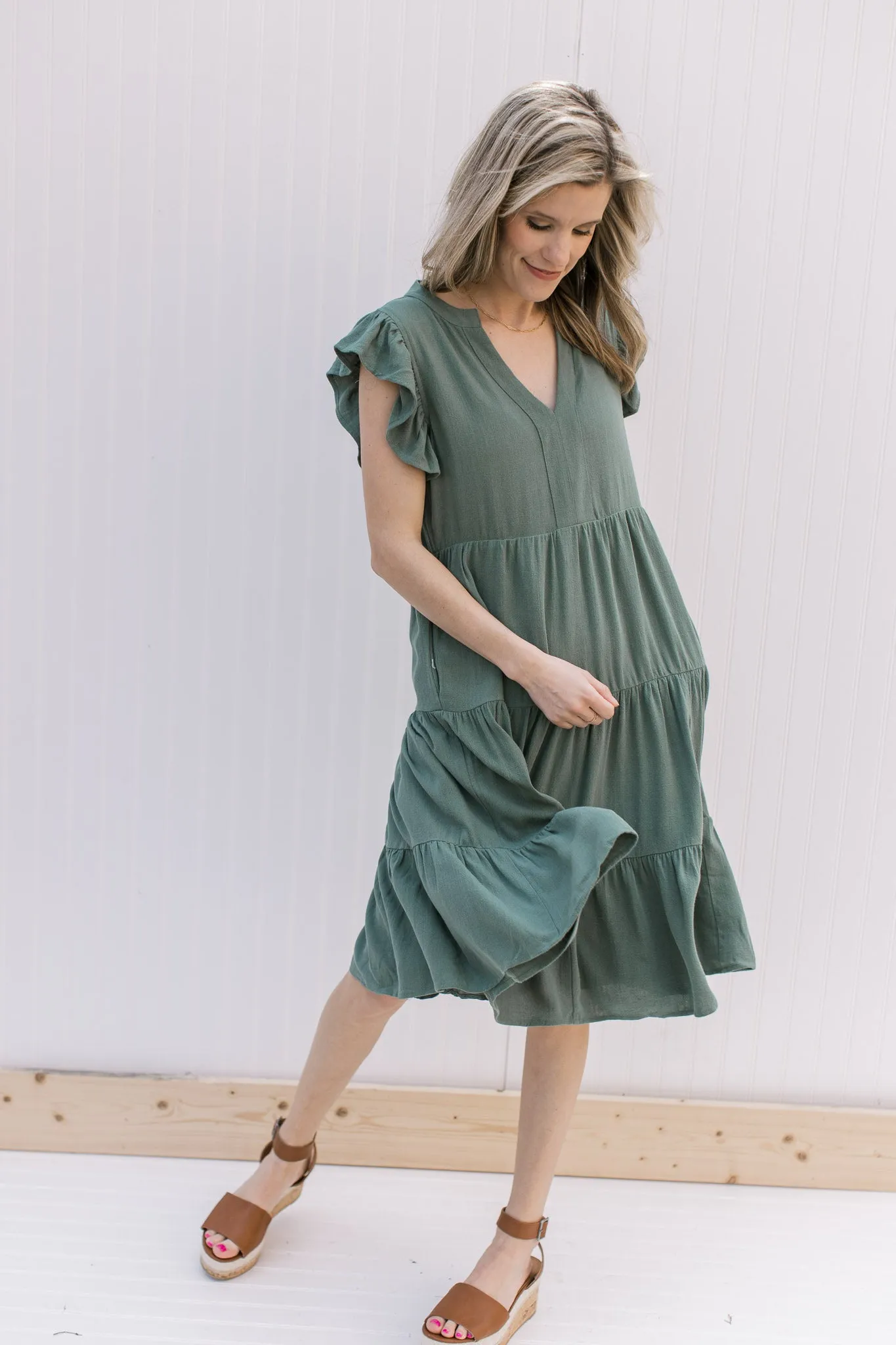 X Tara Green Dress