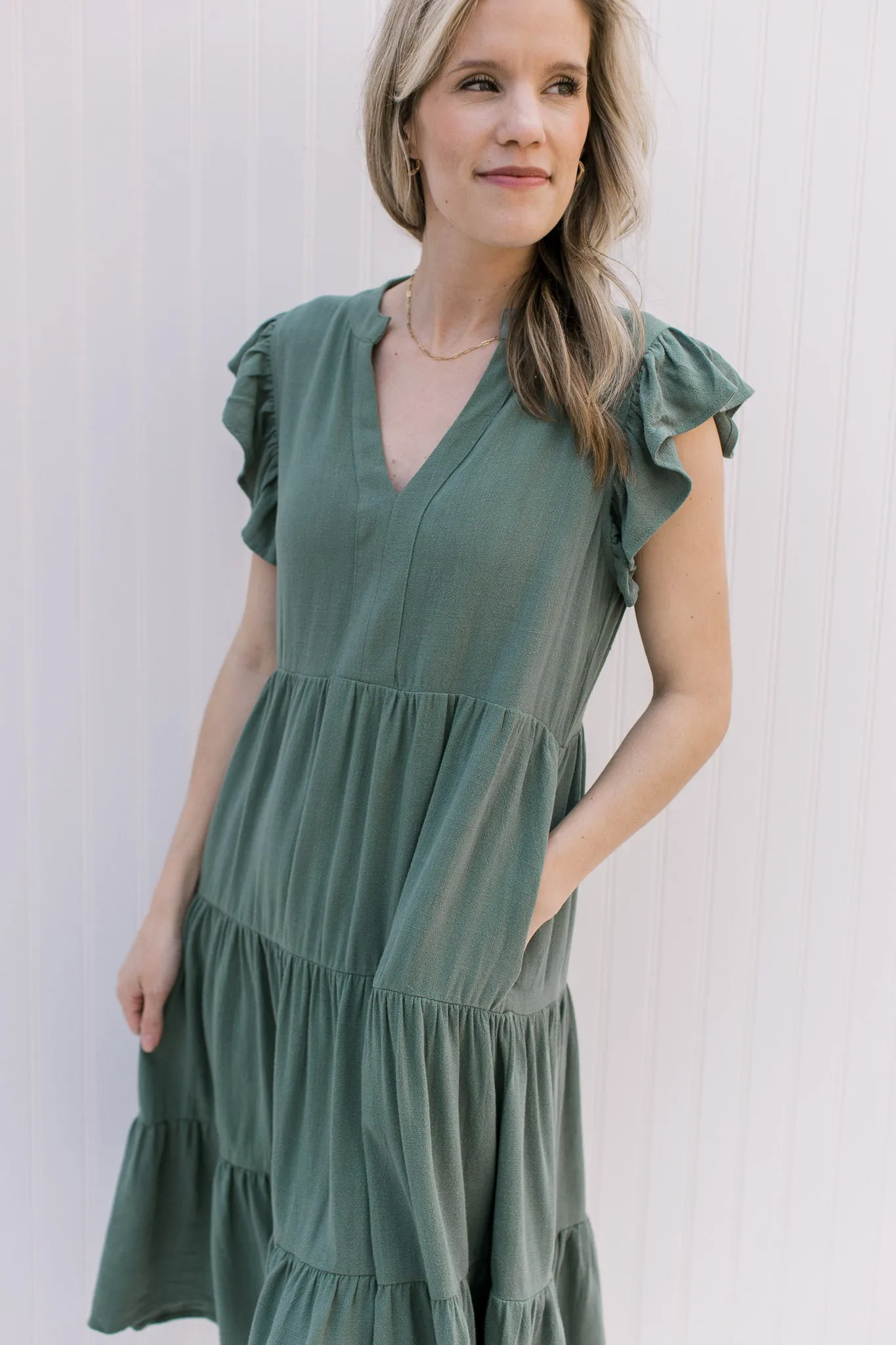 X Tara Green Dress