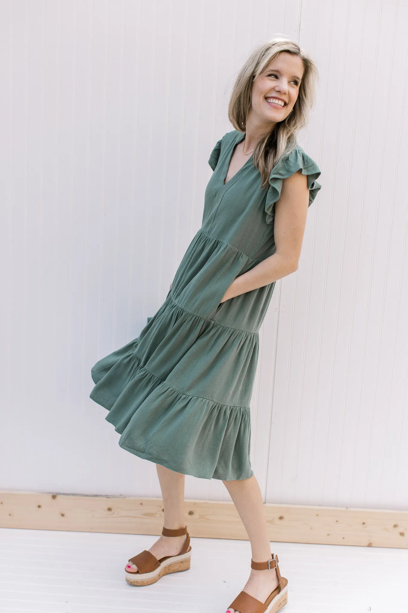 X Tara Green Dress