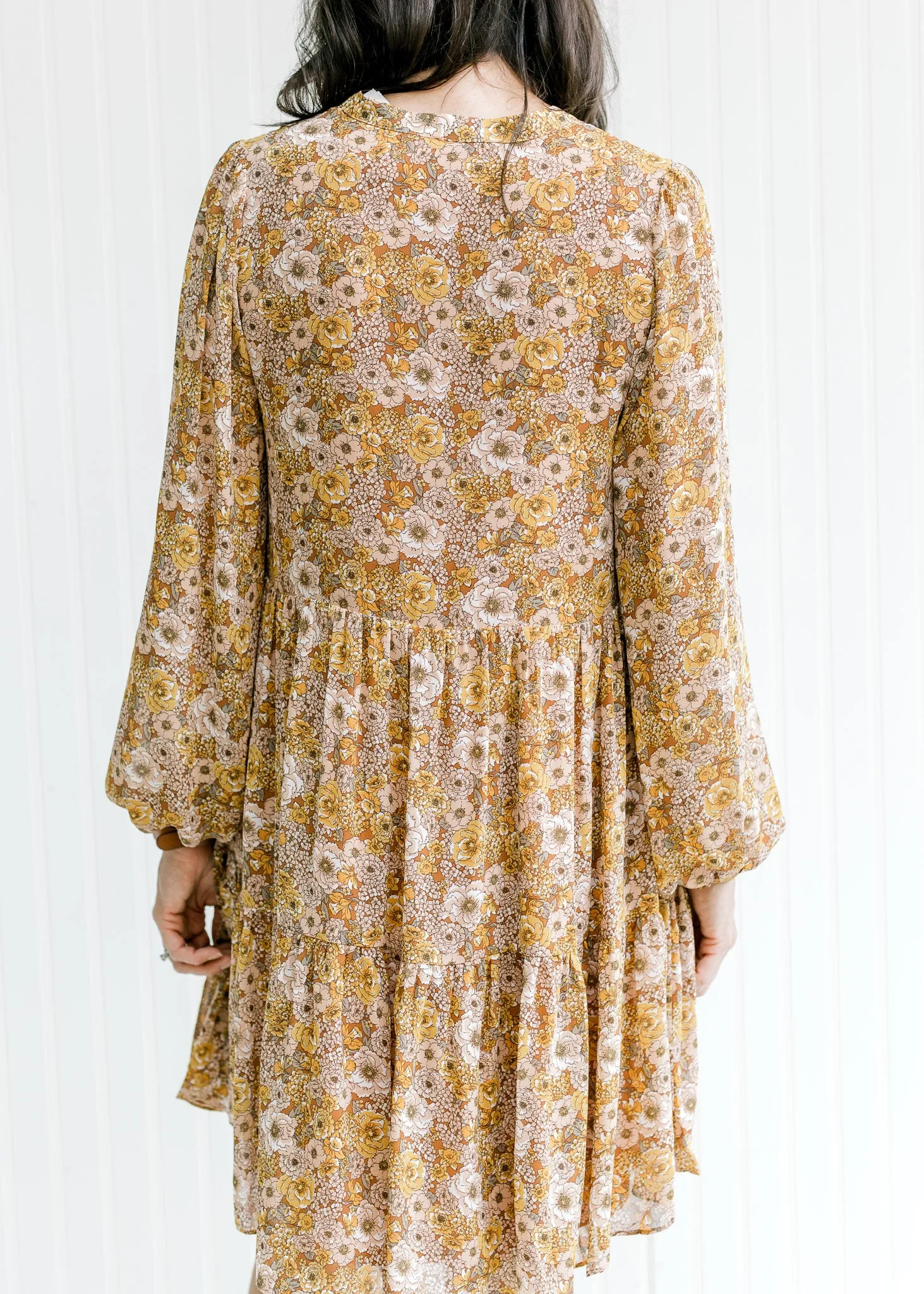 X Wildflower Long Sleeve Dress
