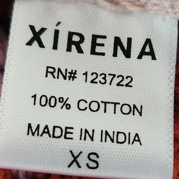 Xirena Carsyn Cardigan Women Multicolor Stripe Crocheted Scallop Trim XS NWT