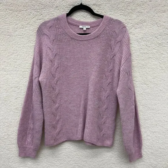 XS - SPLENDID - Lilac Wool Maternity Sweater Natalia Rent the Runway $168 msrp